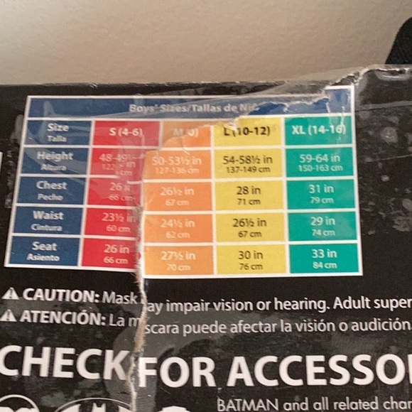 FORTNITE X BATMAN ZERO Youth costume boys m 8-10 - Picture 4 of 5